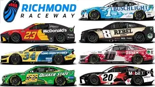 NASCAR CUP SERIES PAINT SCHEME PREVIEW FOR THE 2024 TOYOTA OWNERS 400 AT RICHMOND RACEWAY