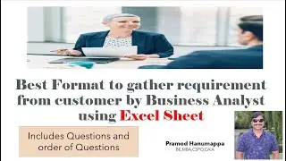 Requirement Gathering Questions and excel Format