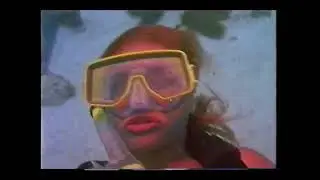 Hot Swimsuit Scuba Woman drowning underwater