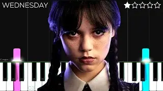 Lady Gaga - Bloody Mary (sped up tiktok version) | Wednesday | EASY Piano Tutorial