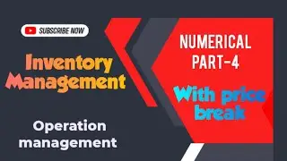 Operation management|Inventory management| Numerical | BBA| BBM|BBS| In Nepali