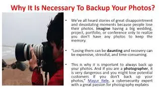 Backup Photos with Mayur Rele