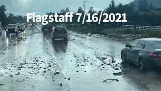 What caused this mud river in Flagstaff?
