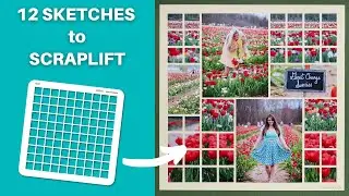 Flip Through 12 Creative Sketch Ideas Using Grid Template