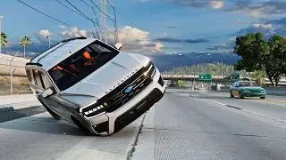 BeamNG Drive - Realistic Car Crashes | Rollover Crashes #6