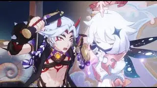 Arataki Itto and Paimon's Performance Cutscene (Genshin Impact)
