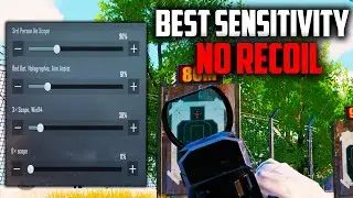 BEST Sensitivity of Pubg Mobile 2021 No Recoil | Best Sensi For Two Finger Player Pubgm (4K)