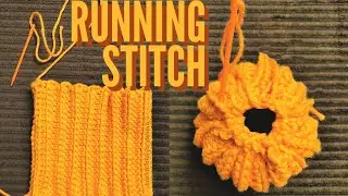 How to Running Stitch For Crochet Sewing