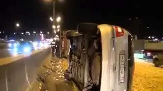 Срашная Авария на МКАД!!!