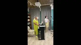 #Журавли - Тамара Гришина, Владимир Бескибалов, piano - Елена Леменкова. Таганский. 22.05.23