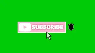 GREEN SCREEN TOMBOL SUBSCRIBE AND BELL NOTIFICATION BY mila