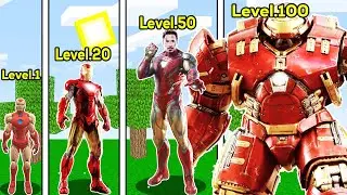DEMİR ADAM SEVİYELERİ 😱 - Minecraft