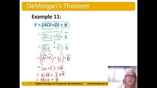 DDCA Ch2: DeMorgan's Theorem Examples