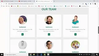 Stylish and Responsive Our Team Section Design with hover rotation  in Bootstrap 5 | HTML | CSS |