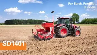 Kubota SD1401: Rigid compact seed drill for solo operation | #Kubota 2024