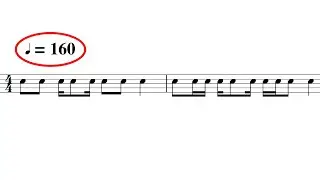A rhythm reading exercise... but it's fast. 🥁