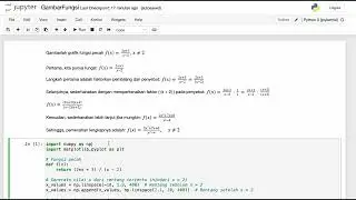 Gambarlah grafik fungsi pecah f(x) = 2x+3 x−2 , x ≠ 2​ Coba kita pecahkan dengan Python