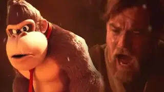 Donkey Kong punches some guy