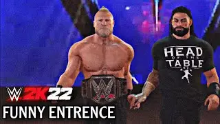 WWE 2K22 Funny Entrances | Roman Reigns & Brock Lesnar Funny Entrance