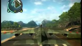 Just Cause 2 landing the biggest plane