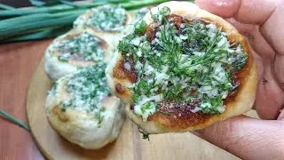 ПАМПУШКИ з ЧАСНИКОМ без духовкі/ ПАМПУХИ УКРАЇНСЬКІ/ Garlic Rolls/ Булочки с чесноком