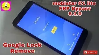 mobistar C1 lite 8.1.0 frp Bypass Google Lock Reomve
