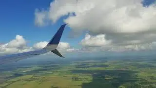 United 737 t akeoff Managua, Nicaragua to Houston Texas