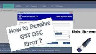 emsigner error in gst portal - Step by step solution process