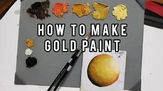 How to Mix and Paint Gold| Oil and Acrylic Paint