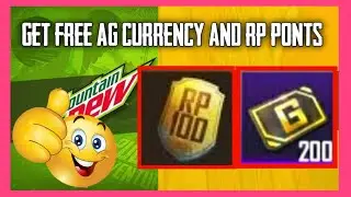 GET FREE AG CURRENCY AND 100 RP POINTS in #Pubg_mobile_events | Mountain dew Pubg Mobile Event