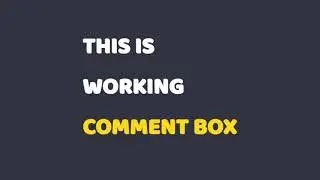 Working Comment Box using HTML | CSS | JavaScript