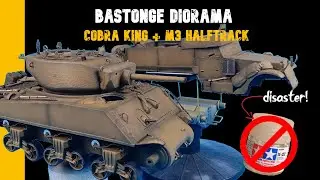 1/35 Meng Model M4A3E2 Cobra King & Dragon Model M3 Halftrack PAINTING