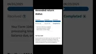 2025 IRS Amended Tax Refunds Update 