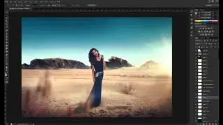 Desert Photo Manipulation Edit process