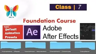 Use Default Animation Presets In After Effects | Make Simple Text Animations & Backgrounds