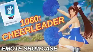 [PSO2 NGS] 1060: Cheerleader - Emote Lobby Action - 1060「チアリーダー」