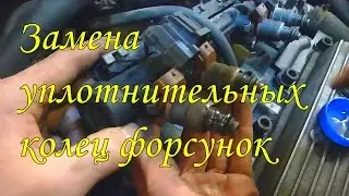 Замена уплотнительных колец форсунок на SKODA FABIA подробно