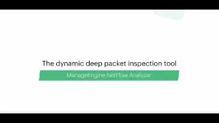 The dynamic deep packet inspection tool  - ManageEngine NetFlow Analyzer
