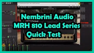 Nembrini Audio MRH 810 Lead Series Quick Test