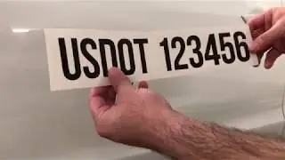 How To Place Your USDOT Number Decal Sticker on Your Vehicle
