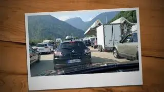 Едим в Хорватию на остров Раб, Лопар (Rab,Lopar) попали в пробки .