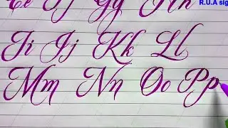 How to write Script fonts Letters Atoz | English alphabets