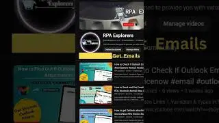Outlook Automation | Outlook Connector Methods #rpa #email #outlook #shorts