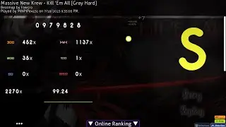 OSU! Mania Kill Em All ((4K)Gray Hard) new map let me try