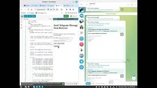 Send Browser message to Telegram