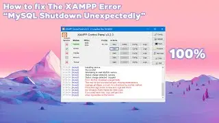 How to FIX the XAMPP Error 