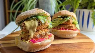 Smoked Tofu Katsu Burger - #MeatFreeMonday