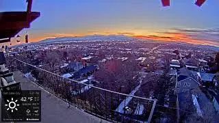 Sunset timelapse, February 19th