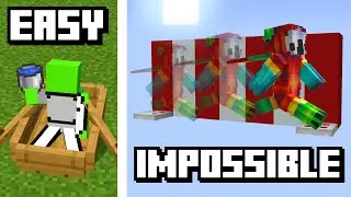 15 Minecraft Youtuber's Hardest Challenges!