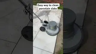 Porcelain slab cleaning #construction #asmr #landscaping